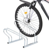 NNEVL Bicycle Stand for 2 Bikes Floor Freestanding Galvanised Steel