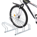 NNEVL Bicycle Stand for 3 Bikes Floor Freestanding Galvanised Steel