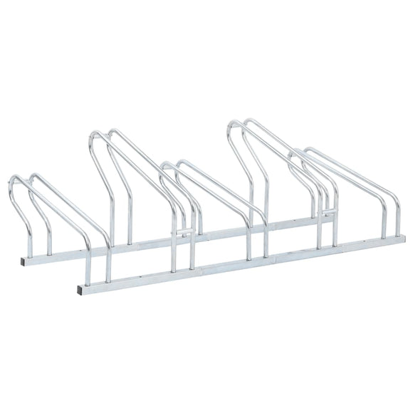 NNEVL Bicycle Stand for 5 Bikes Floor Freestanding Galvanised Steel