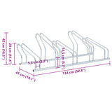 NNEVL Bicycle Stand for 5 Bikes Floor Freestanding Galvanised Steel