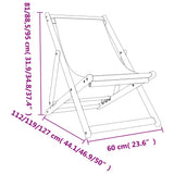 NNEVL Folding Beach Chairs 2 pcs Green Fabric