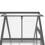 NNEVL Greenhouse with Base Frame Anthracite 169x114x202 cm Aluminium