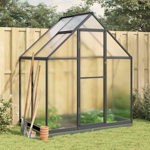 NNEVL Greenhouse with Base Frame Anthracite 169x114x202 cm Aluminium