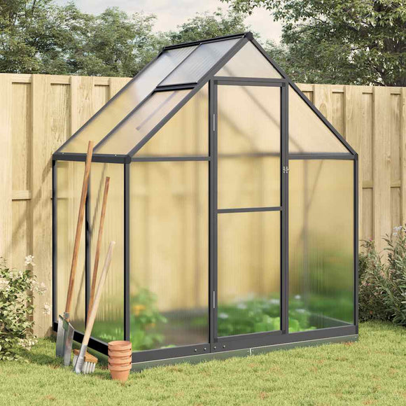 NNEVL Greenhouse with Base Frame Anthracite 169x114x202 cm Aluminium