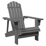 NNEVL Adirondack Chair Grey 69x85x90.5 cm Solid Wood Fir