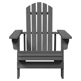 NNEVL Adirondack Chair Grey 69x85x90.5 cm Solid Wood Fir