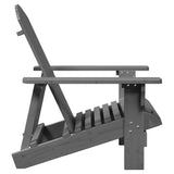 NNEVL Adirondack Chair Grey 69x85x90.5 cm Solid Wood Fir