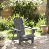 NNEVL Adirondack Chair Grey 69x85x90.5 cm Solid Wood Fir