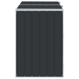 NNEVL Wheelie Bin Storage for Double Bins Anthracite 144x81x113 cm Steel