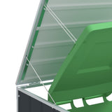 NNEVL Wheelie Bin Storage for Double Bins Anthracite 144x81x113 cm Steel
