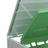 NNEVL Wheelie Bin Storage for Triple Bins Grey 216x81x115 cm Steel