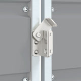 NNEVL Wheelie Bin Storage for Triple Bins Grey 216x81x115 cm Steel