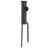 NNEVL Parasol Stands with Spikes 2 pcs 9x35 cm Galvanised Steel