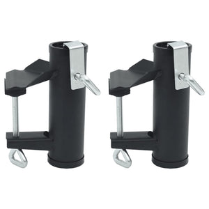 NNEVL Umbrella Clamps for Balcony 2 pcs 25-38 mm Steel