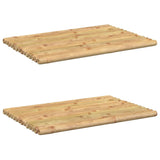 NNEVL Bath Mats 2 pcs 50x35 cm Bamboo