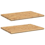 NNEVL Bath Mats 2 pcs 70x50 cm Bamboo