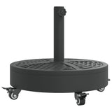 NNEVL Parasol Base with Wheels for Ø38 / 48 mm Poles 27 kg Round