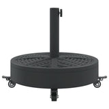 NNEVL Parasol Base with Wheels for Ø38 / 48 mm Poles 27 kg Round