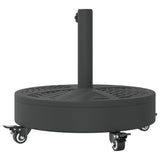 NNEVL Parasol Base with Wheels for Ø38 / 48 mm Poles 27 kg Round