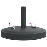 NNEVL Parasol Base with Handles for Ø38 / 48 mm Poles 25 kg Round
