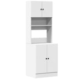 NNEVL Kitchen Cabinet White 60x50x180 cm Engineered Wood