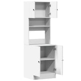 NNEVL Kitchen Cabinet White 60x50x180 cm Engineered Wood