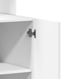 NNEVL Kitchen Cabinet White 60x50x180 cm Engineered Wood