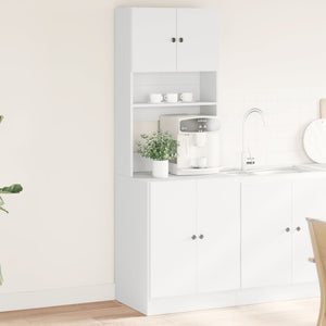 NNEVL Kitchen Cabinet White 60x50x180 cm Engineered Wood