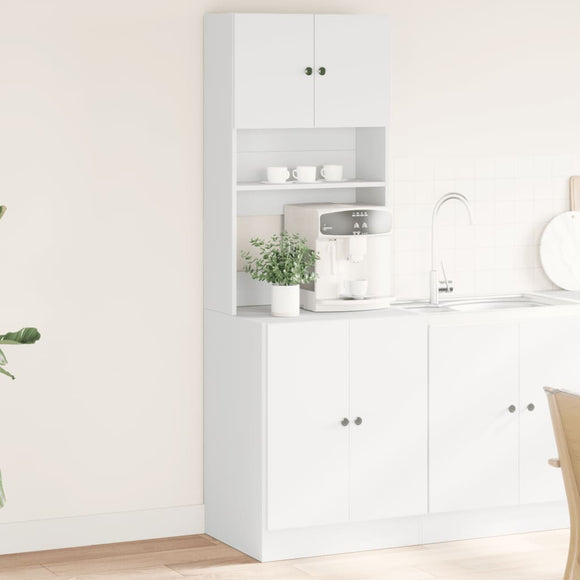 NNEVL Kitchen Cabinet White 60x50x180 cm Engineered Wood