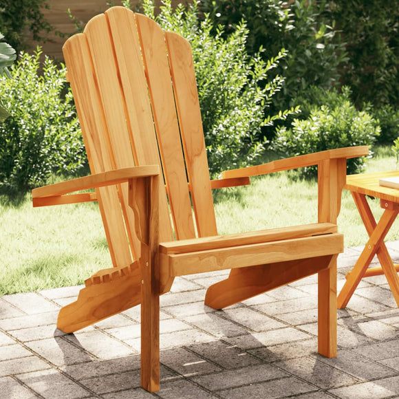 NNEVL Garden Adirondack Chair 77x78x95 cm Solid Wood Teak