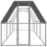 NNEVL Chicken Cage 2x8x2 m Galvanised Steel
