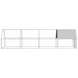 NNEVL Chicken Cage 2x8x2 m Galvanised Steel