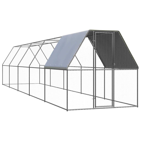 NNEVL Chicken Cage 2x10x2 m Galvanised Steel