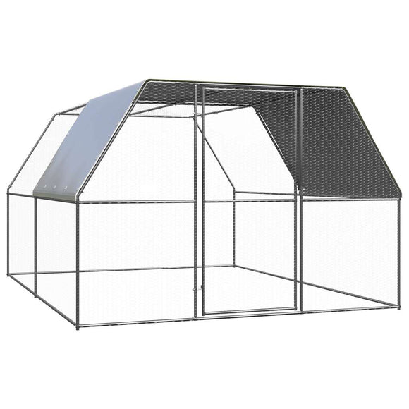 NNEVL Chicken Cage 3x4x2 m Galvanised Steel