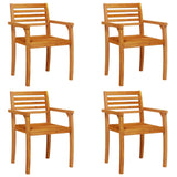 NNEVL Garden Chairs 4 pcs 59x55x85 cm Solid Wood Acacia