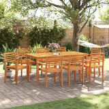 NNEVL Garden Chairs 8 pcs 59x55x85 cm Solid Wood Acacia