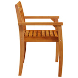 NNEVL Garden Chairs 8 pcs 59x55x85 cm Solid Wood Acacia
