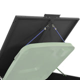 NNEVL Wheelie Bin Storage for 3 Bins Black 207x79x117 cm Steel