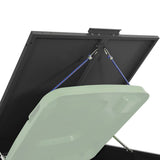 NNEVL Wheelie Bin Storage for 4 Bins Black 276x79x117 cm Steel