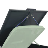 NNEVL Wheelie Bin Storage for 3 Bins Anthracite 207x79x117 cm Steel