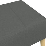 NNEVL Footstool Dark Grey 77x55x31 cm Fabric