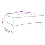 NNEVL Footstool Dark Grey 77x55x31 cm Fabric