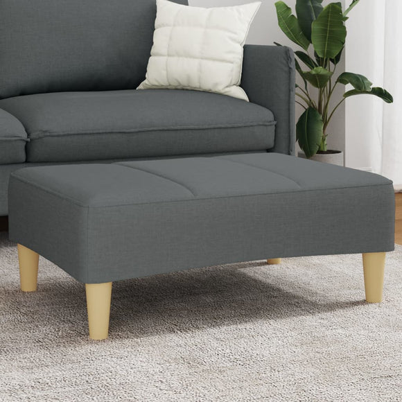 NNEVL Footstool Dark Grey 77x55x31 cm Fabric