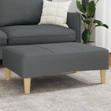 NNEVL Footstool Dark Grey 77x55x31 cm Fabric