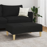 NNEVL Footstool Black 77x55x31 cm Fabric