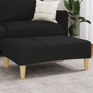 NNEVL Footstool Black 77x55x31 cm Fabric