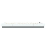 NNEVL Bed Frame with LED Lights without Mattress White 90x190 cm