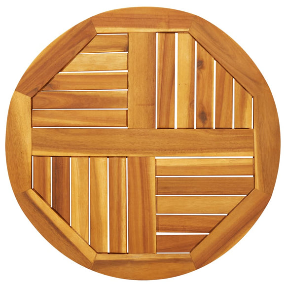 NNEVL Table Top Ø60x2 cm Round Solid Wood Acacia