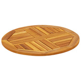 NNEVL Table Top Ø60x2 cm Round Solid Wood Acacia