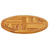 NNEVL Table Top Ø60x2 cm Round Solid Wood Acacia